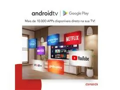 Smart TV Aiwa 32" HD Android Borda Ultrafina HDR10 Dolby Áudio - 5