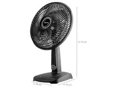 Ventilador Mallory Turbo Compact Preto e Grafite - 2