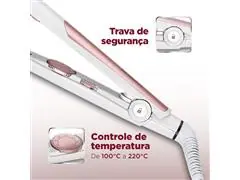 Prancha Alisadora Mondial Branco/Rose Gold 45W P-50 Bivolt - 4