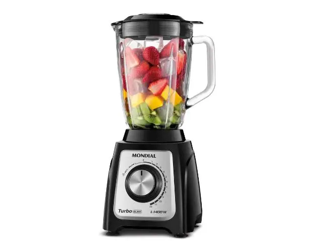 Liquidificador Turbo Glass Mondial Preto 1400W  L-1400 GI