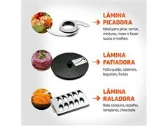 Multiprocessador Turbo Chef 7 em 1 Mondial Preto 1000W  MPN-01-BE - 6
