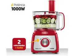 Multiprocessador Turbo Chef 7em1 Mondial Vermelho 1000W  MPN-01-RE - 1