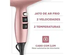 Secador de Cabelo By Juliette Mondial Golden Rose 2000W  SCP-JU-01 - 3