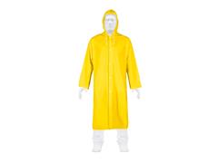 Gabardina impermeable Truper PDV talla M Ligera con gorro Amarillo 