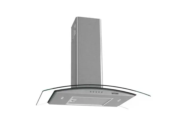 Coifa de Parede Vidro Curvo Mecanico Fogatti Preto 75CM 220V