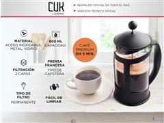 Cafetera Prensa Francesa Para Café y Té Émbolo de 800 ml GADNIC - 2