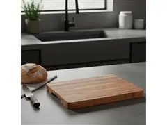 Tábua com Empunhadura Churrasco Tramontina em Madeira Teca 40x30 cm - 5