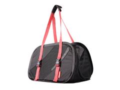 Transportador de Viaje Plegable para Mascotas Negro y Rojo COCOONING