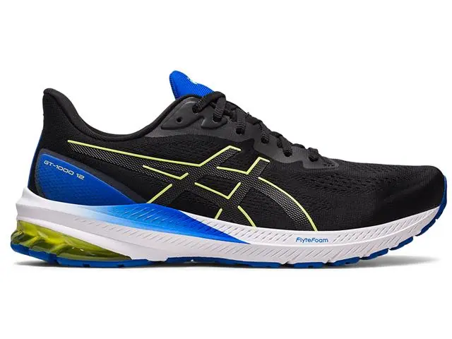 Tênis Asics GT-1000 12 Black/Glow Yellow Masc