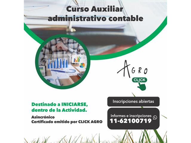 CURSO AUXILIAR ADMINISTRATIVO CONTABLE - Click Agro