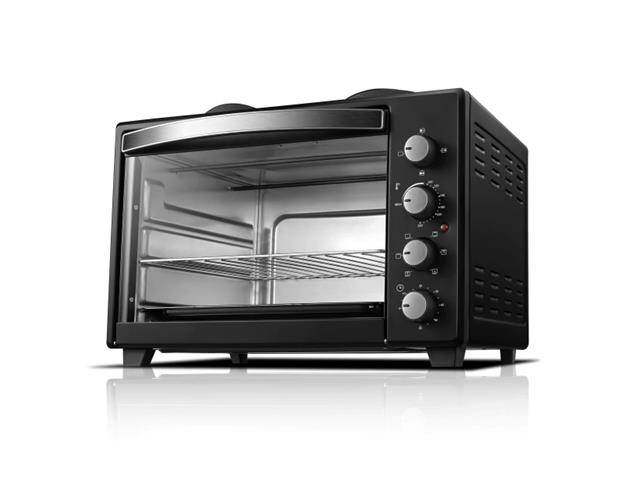 Horno Electrico con Anafe SmartTek 70 Litros Negro EO-700A