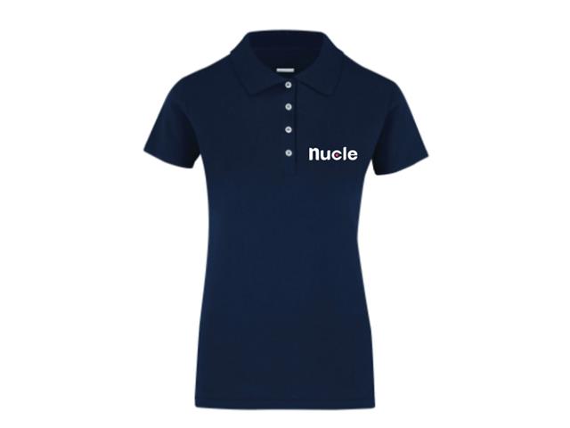 Playera tipo Polo Mujer con bordado Nucle (Talla S)