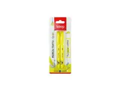 Marca Texto Amarelo Keep MR068 Blister 2 Unidades