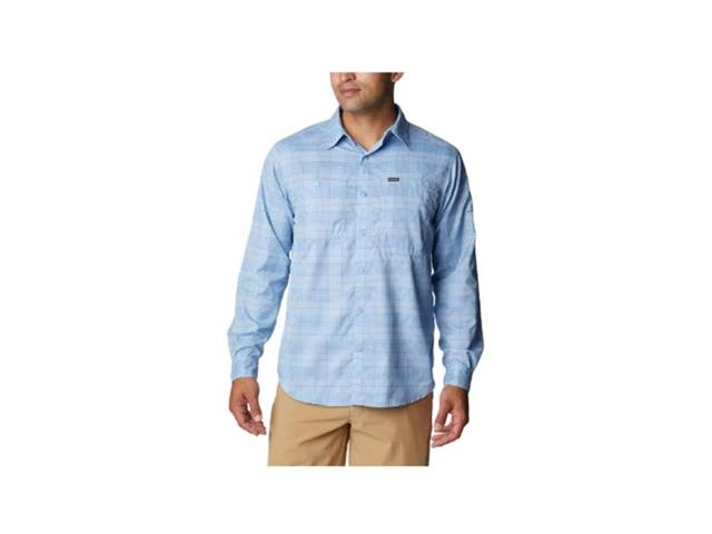 Camisa Silver Ridge™ Utility Lite Plaid LS Jet Stream