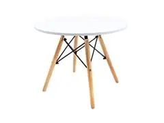 Mesa Empório Tiffany Eames Dsw Tampo Redondo Mdf Branco 60Cm - 1