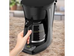 Cafetera BLACK+DECKER Digital 12 tazas Plateada - 4