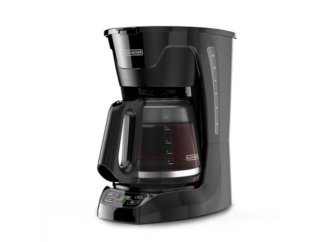 Cafetera BLACK+DECKER Digital 12 tazas Plateada