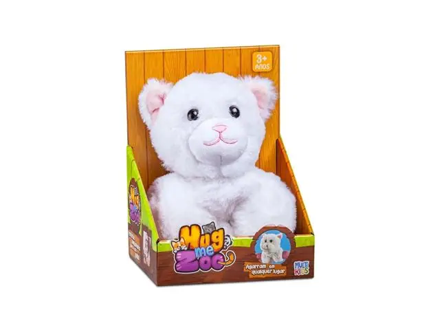 Pelúcia Hug Me Zoo Gatinho Multikids