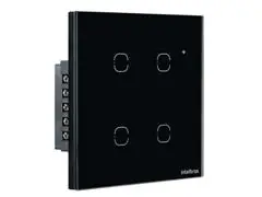 Interruptor Smart Wi-Fi Touch 4 teclas EWS 1004 Preto - 2