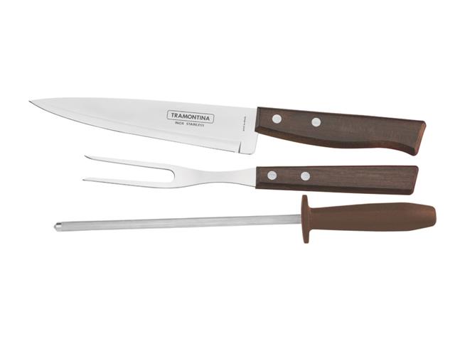 Jogo para Churrasco Tramontina Inox Tradicional 3 peças