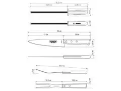 Jogo para Churrasco Tramontina Inox Tradicional 3 peças - 1