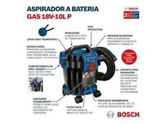 Aspirador de pó a bateria Bosch GAS 18V-10 L Premium 18V SB - 2