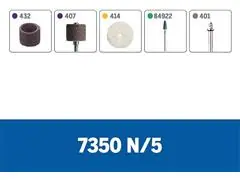 Retífica Dremel Bosch 4v à Bateria 7350 BIVOLT DREMEL com 5 acessórios - 2