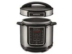 Panela de Pressão Elétrica Digital Mondial Master Cooker 5L Inox 220V - 1