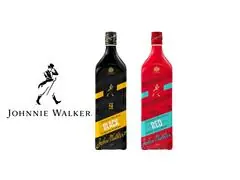 Combo 2 Whiskys Johnnie Walker Red e Black Label Ed Limitada Icons 1L - 1