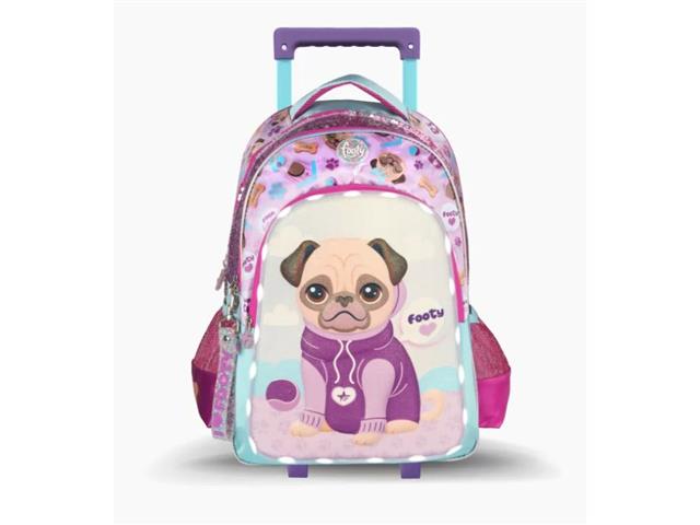 Mochila FOOTY carro 18" Puppy c/luz led