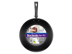 Frigideira Wok Antiaderente Multifuncional Rochedo Limpa Facil 28cm - 2