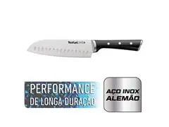 Faca Santoku Aço Inox Tefal Ice Force 18cm