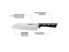Faca Santoku Aço Inox Tefal Ice Force 18cm - 2