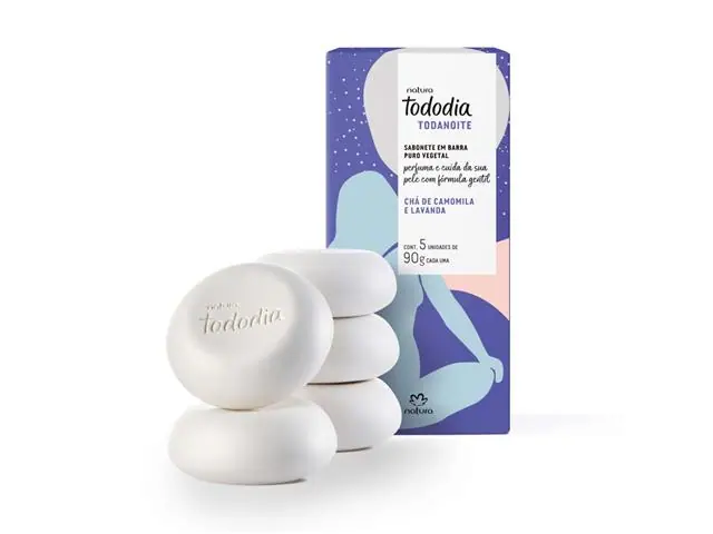 Sabonetes Natura Tododia Todanoite Chá de Camomila e Lavanda 5Uni