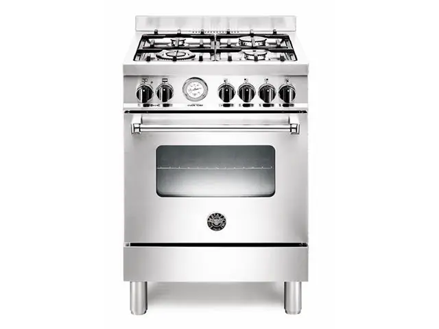 Fogão Master Bertazzoni 60cm 4 queimadores Inox forno elétrico 220V