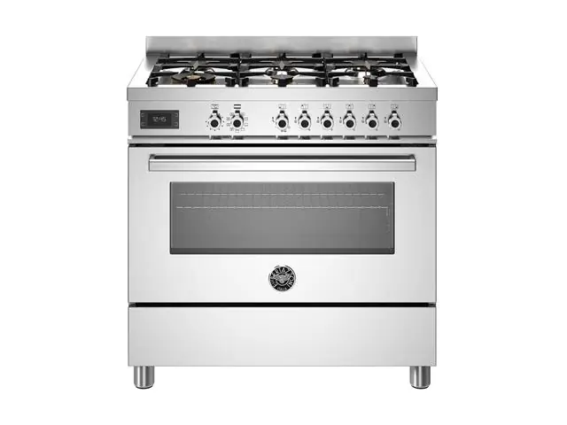 Fogão Bertazzoni 90cm 6 queimadores em latão sendo 1 dual flame 220V