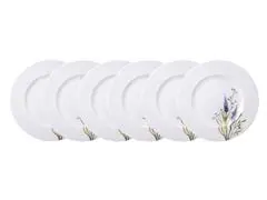 Kit Prato Raso Tramontina Lilla em Porcelana Decorada 28 cm 6 Peças - 3