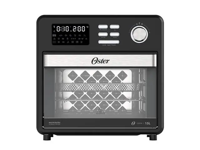 Forno e Fryer Multifuncoes Oster Ofor160 Preto 15L