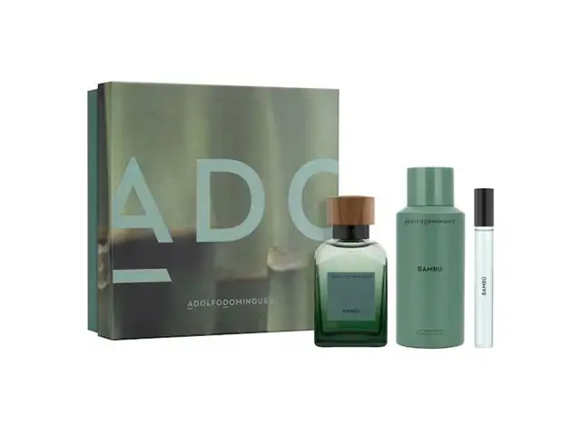 Kit Perfume Adolfo Dominguez Bambú EDP 120ML + Desodorante + Travel