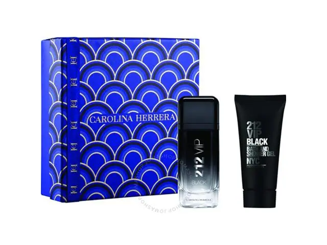 Kit Perfume Carolina Herrera 212 VIP Black EDP 100ML + Gel de Banho