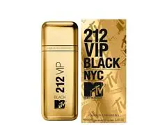 Perfume Carolina Herrera 212 VIP Black NYC MTV EDP For Men 100ML - 1