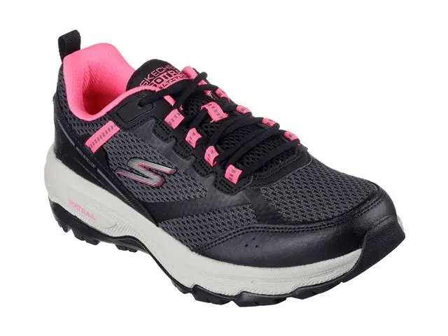 Tênis Feminino Skechers GO RUN TRAIL ALTITUD Preto e Rosa