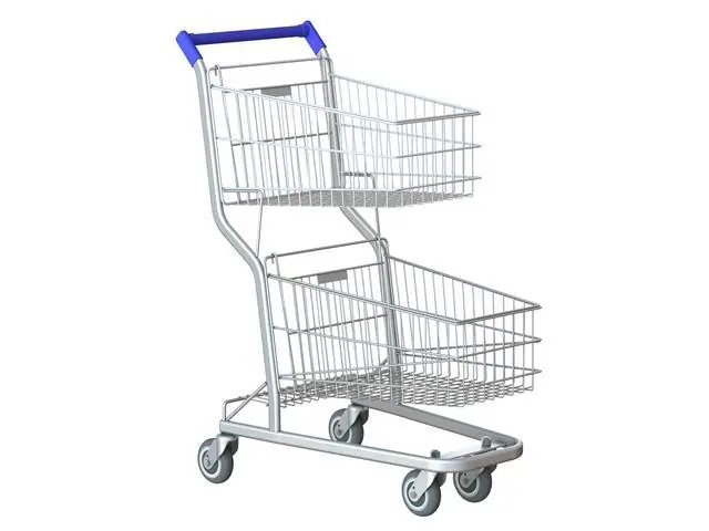 Carrinho De Compras Premium Lx 90 Lt Duplo - Galv