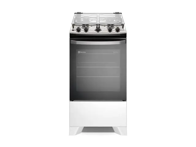 Fogão 4 bocas Electrolux FE4IB Efficient com Mesa Inox Branco Bivolt