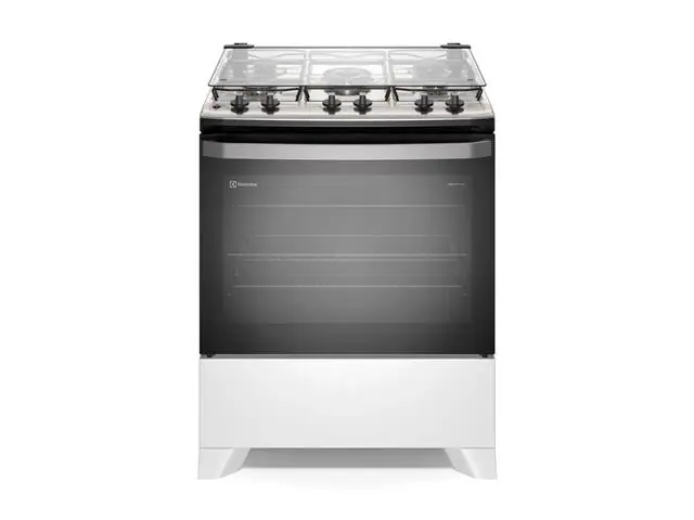 Fogão 5 bocas Electrolux FE5IB Efficient com Mesa Inox Branco Bivolt