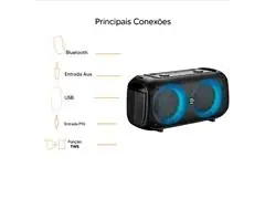 Caixa de Som Bluetooth Pulse SP513 Pulsebox 2 Double 6.5 700W USB Aux - 3