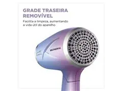 Secador de Cabelo By Juliette Mondial Azul/Rosa 1200W Bivolt - 7