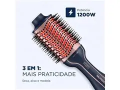 Escova Secadora InfraRed Mondial Azul/Golden Rose 1200W Bivolt - 5