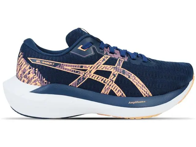Tênis Asics Gel-Shogun 7 Night Sky/Faded Orange Fem