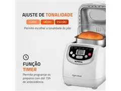 Panificadora Automática Mondial NPF-54 Master Bread Branca 110V - 5